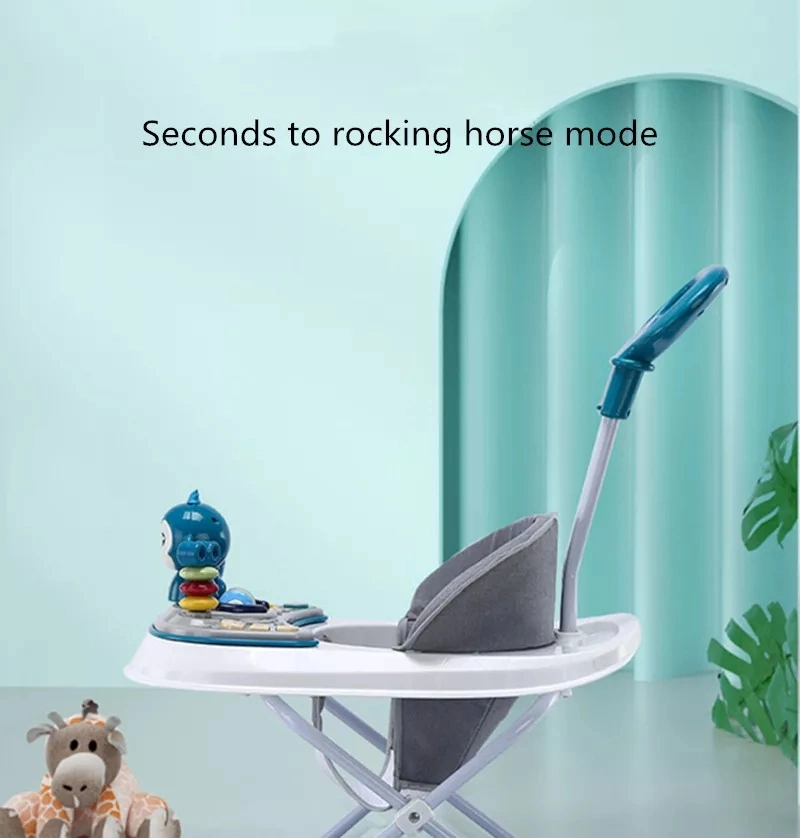 High Quality Toddler Walker Rocking Horse Baby Walking Toys Plastic Musical Baby Activity Walker/Anti-Rollover Hand Push Walker