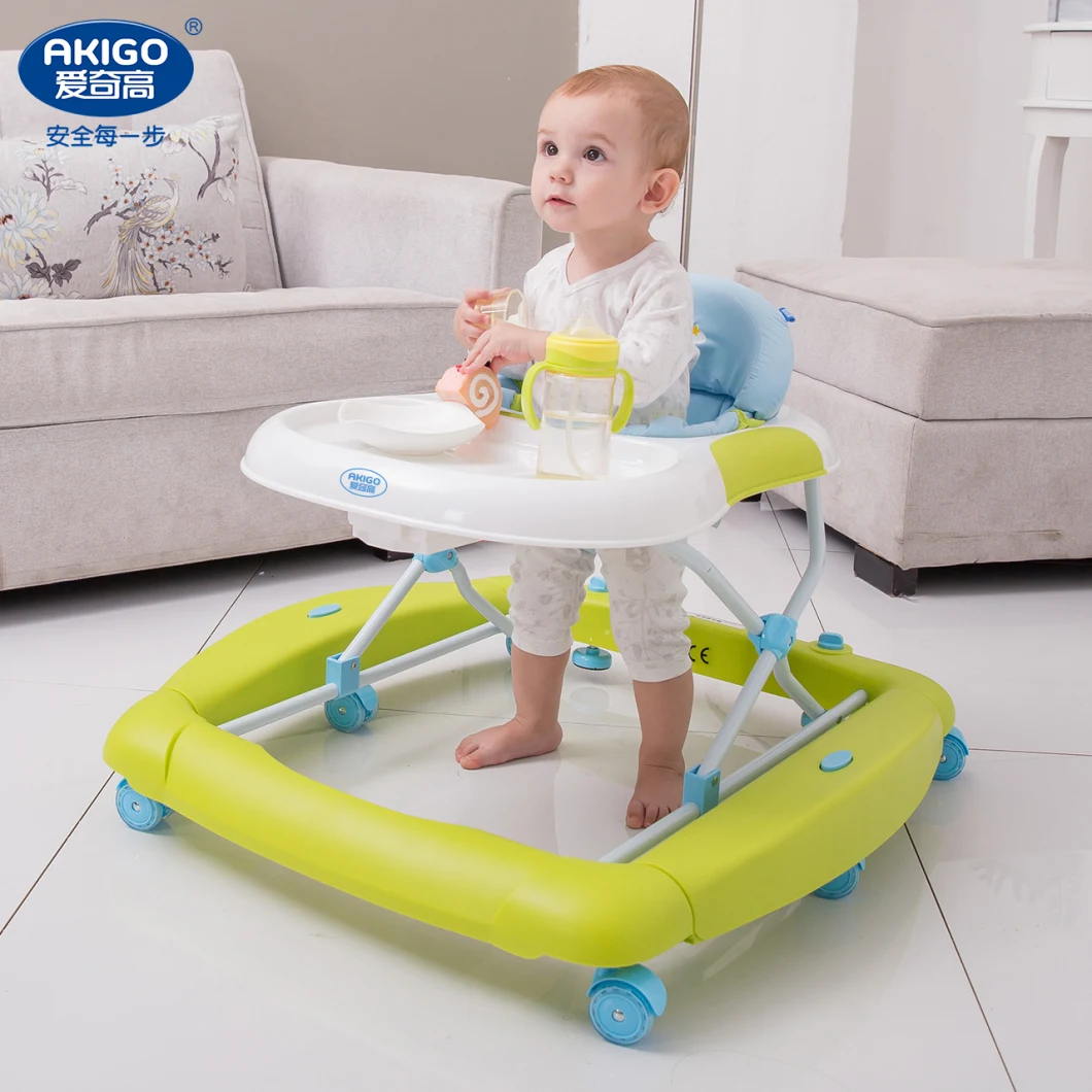 2 in 1 Baby Walker, with Footrest, Foldable,