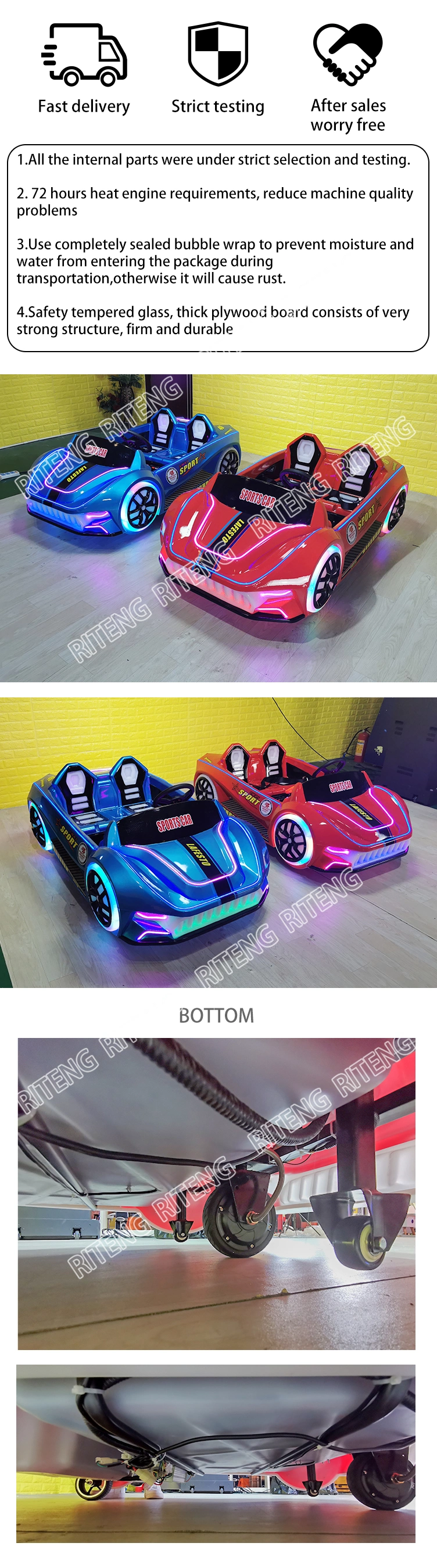 Mini Ride on Car Amusement Park Indoor Rechargeable Battery Remote Control Automatic Vehicles Car Toy Ride on 12V for Kids