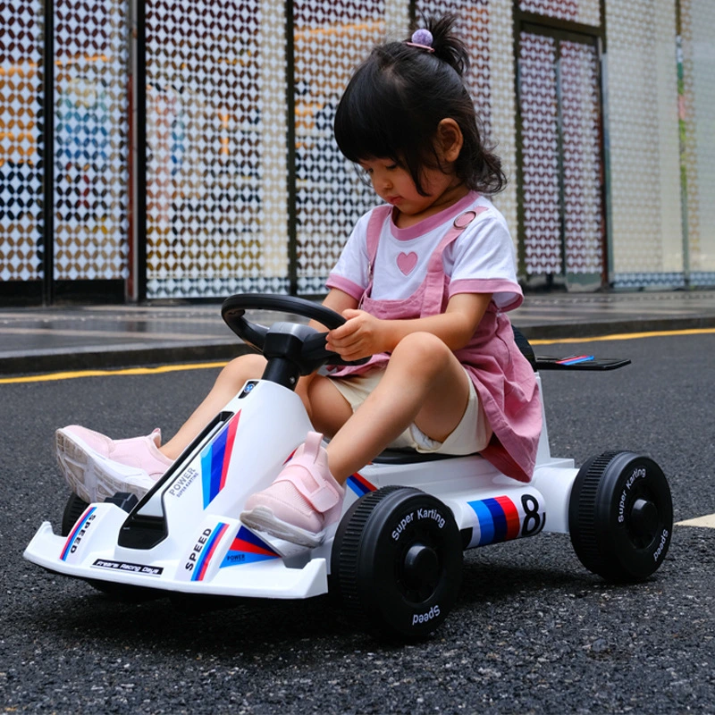 2023 Newest Go-Kart for Kids Children Ride on Car 390 Dual Drive Battery Powered Electric Go Kart Pedal Cars for Kids