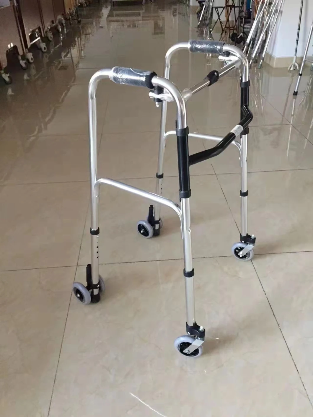 New Walking Frame Brother Medical China for Baby Disabled Rollator Walker Folding