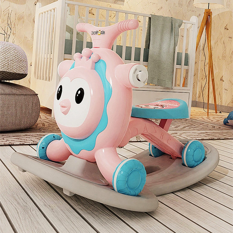 High Quality Multi-Functional 4 in 1 Funny Folding Chair Baby Toy Walker with Rocking Horse