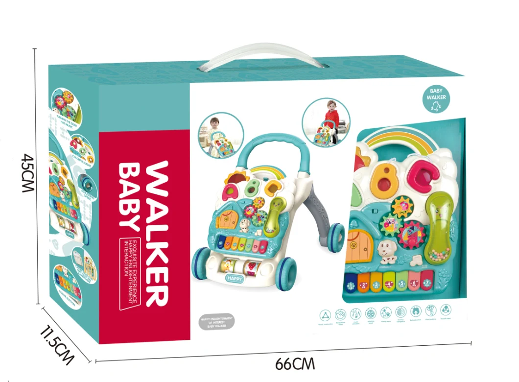 Hot Selling Children′ S Hand-Pushed Baby Walker Multi-Functional Walker Toys Music Educational Toys for Children′s Toys