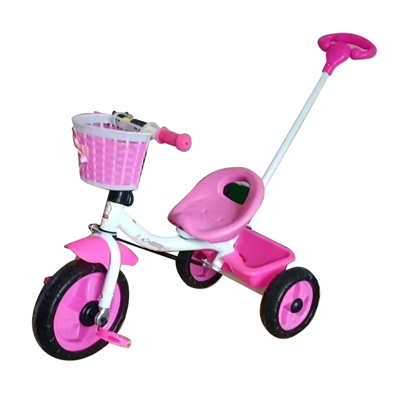 3 Wheel Mini Baby Pink Trike / Kids Push Tricycle Wholesale / Tricycle 2-6years Old