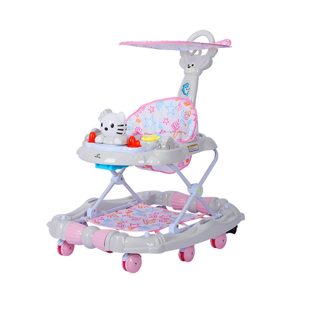 Height Adjustment, Scientific Toddler Folding and Easy Storage Baby Walker