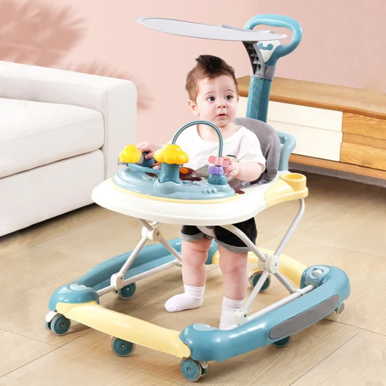 2022 Multifunktions-Baby-Wanderer 3 in 1 mit Musik-Schaukelpferd, günstiger Preis, 8 Kunststoffräder, verstellbarer Sitz, Baby-Wanderer-Produkte