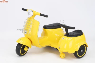 Ride Two Baby Mini Kinder-Elektro-Spielzeugauto-Dreirad mit Seitenhalterung