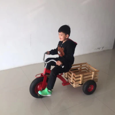 Sicheres Kinder-LKW-Dreirad, 3-Rad-Carbonstahl-Baby-Kinderfahrrad-Dreirad