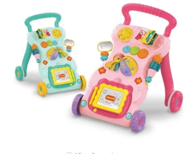 Musik-Licht-Baby-Lauflernhilfe für den ersten Schritt, Babyspielzeug mit Multifunktionsspielzeug