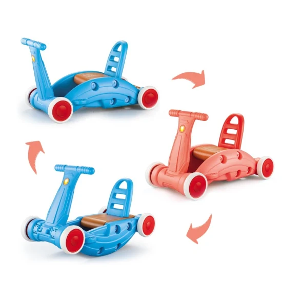3 in 1 Kunststoff Kinder Schieben Reiten auf Spielzeug Baby Learning Walker Spielzeug Multifunktionale Schaukel Auto
