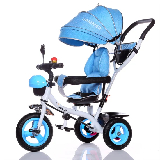 Neues Design 068-07 Babyspielzeug Kinder Dreirad Kind 3 in 1 mit Schiebegriff