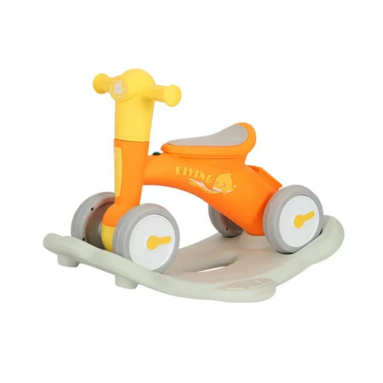 Geburtstagsgeschenk für Kinder im Alter von 1 bis 6 Jahren. Vierrädriges Spielzeugauto mit doppeltem Verwendungszweck. Schaukelpferd für Kinder. 2-in-1-Roller. Baby Walker. Musik. Lichter. Balance